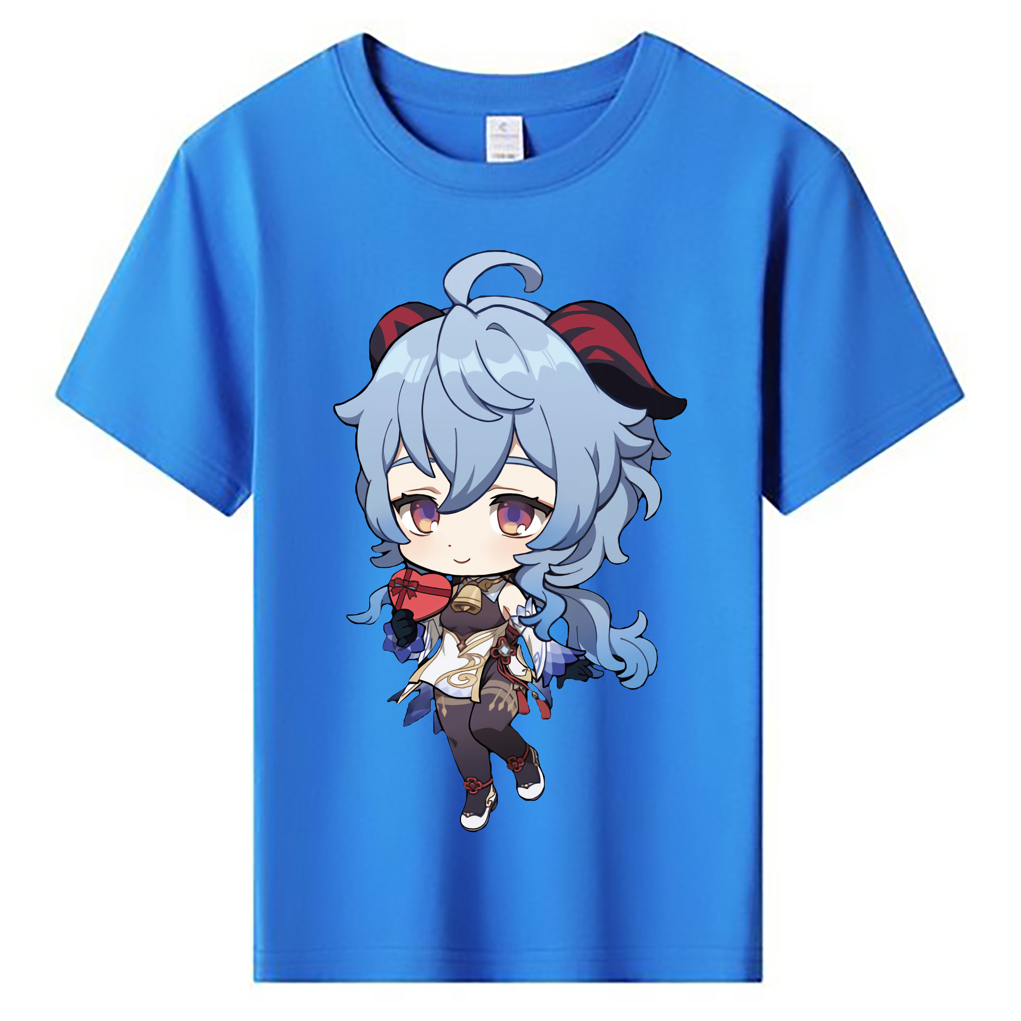 げんし神 甘雨 かんう genshin Ganyu 綿100％キッズTシャツ（フロントプリント）